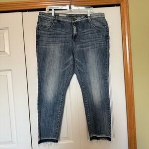 Kut From the Kloth Reese Ankle Straight Leg High Rise Jeans